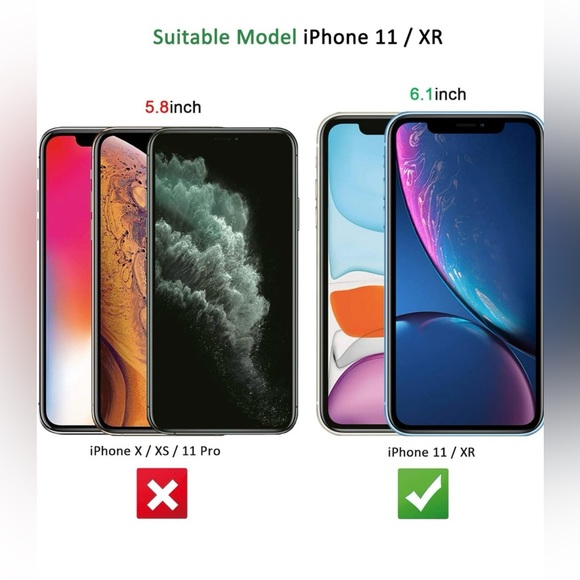 NEW'C [2Pack] Screen Protector for iPhone 11 & XR (6.1")Tempered Glass - Picture 2 of 12